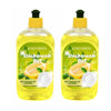 Dishwash Gel | Lemon Scented | 3X Power Formula | 500ML | Pack of 2
